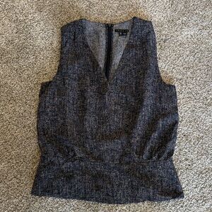 Theory Charcoal Sleeveless Blouse